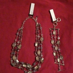 Premier design "shadows" necklace and bracelet